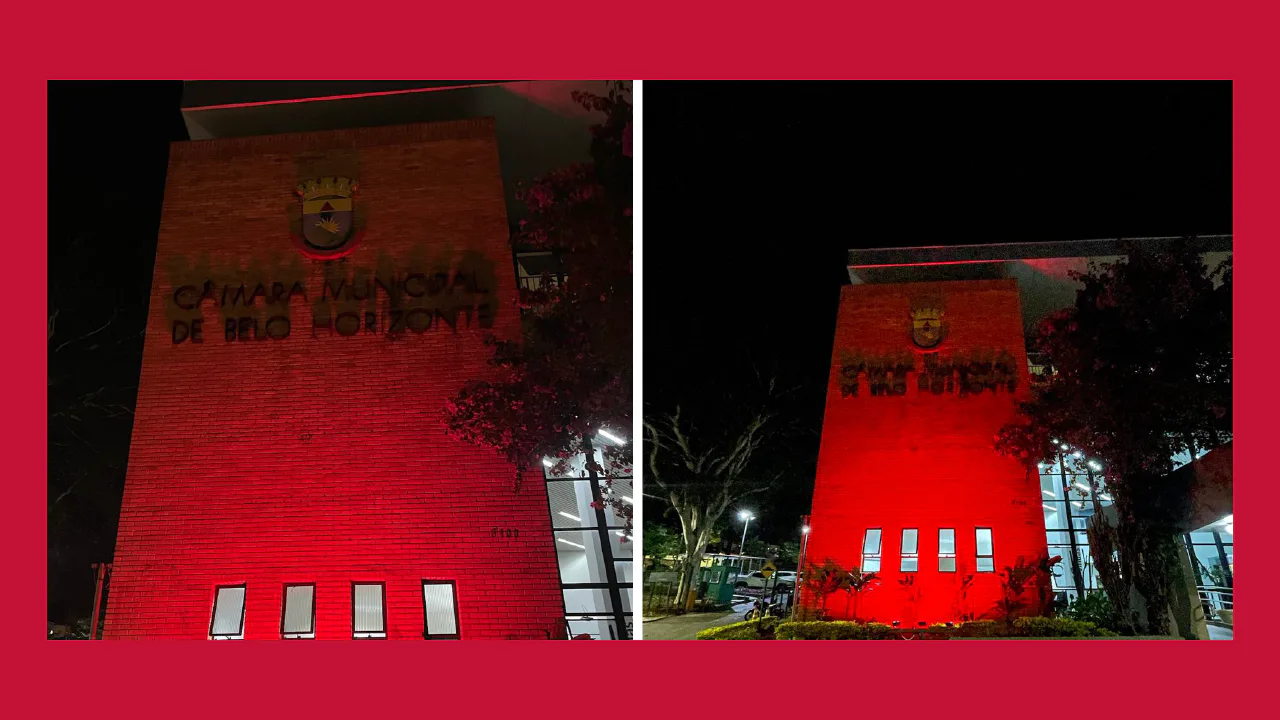 Imagem destacada de Fachada é iluminada de vermelho no Dia Internacional da Talassemia