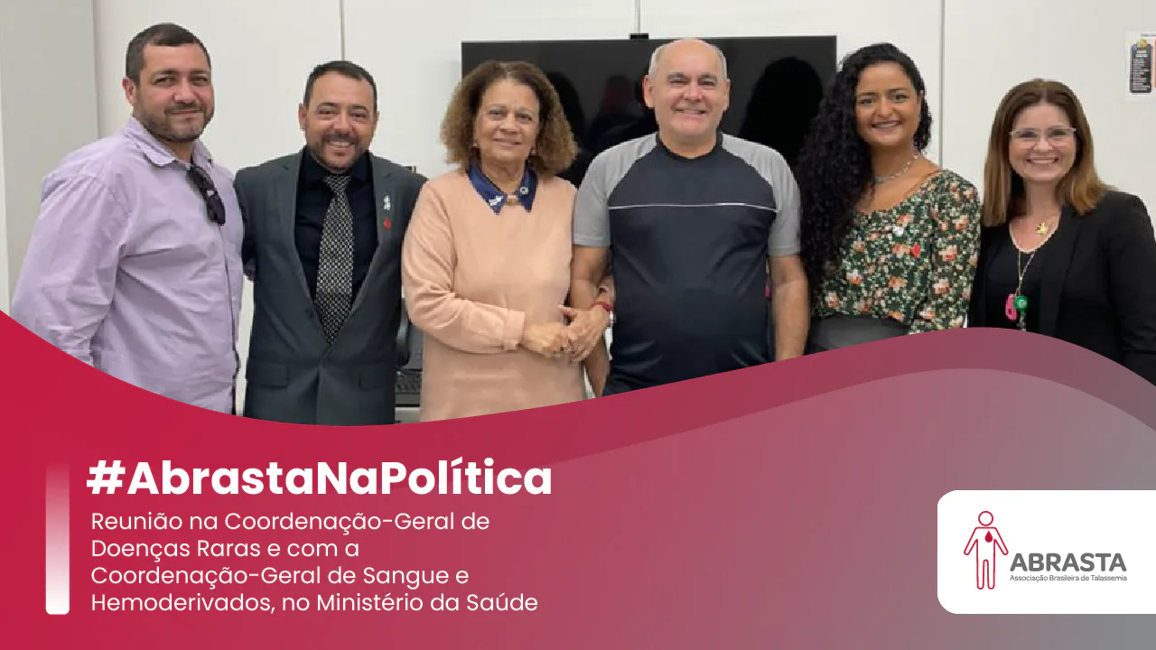 Imagem destacada de Abrasta se reúne com representantes do Ministério da Saúde para tratar das demandas das pessoas com talassemia